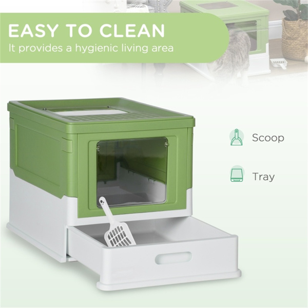 Fully Enclosed Cat Litter Box