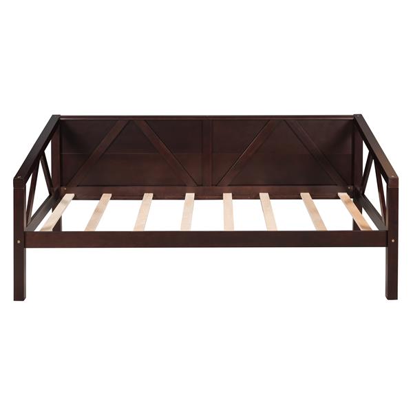 Twin size Daybed, Wood Slat Support, Espresso