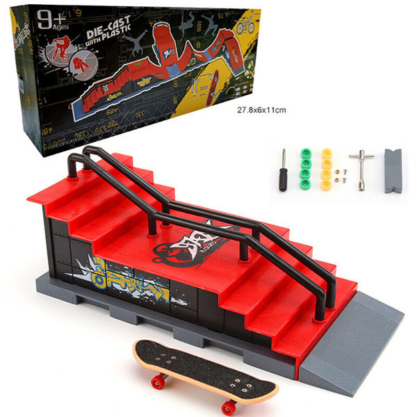 Skate Park Ramp Kit Tech Deck Mini Fingerboard Finger Board Ultimate Park Toys~