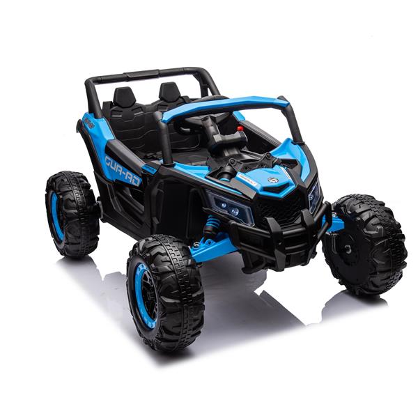 12V Ride On Car with Remote Control,UTV ride on for kid,3-Point Safety Harness, Music Player (USB Port/Volume Knob/Battery Indicator), LED Lights, High-Low Speed Switch - Off-Road Adventure for Kids