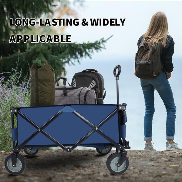 Utility Collapsible Folding Wagon Cart Heavy Duty Foldable, Beach Wagon