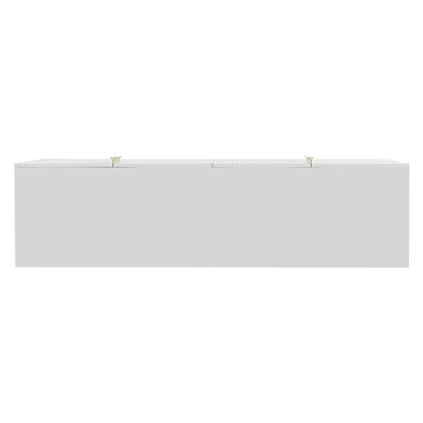 Modern Elegant 4-door Sideboard Gold Metal Handle Buffet Cabinet for Dining Room, Living Room, Bedroom, Hallway (White)