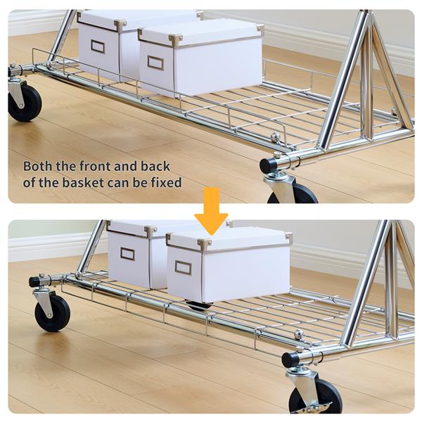 Clothes Rack Heavy Duty Clothing Rack 600LBS Rolling Clothes Racks for Hanging Clothes,  Commercial Garment Rack Heavy Duty Clothes Rack Collapsible ＆ Portable Clothing Rack with Wheels