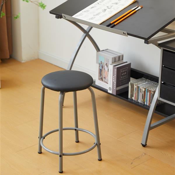 drafting table sliver with stool