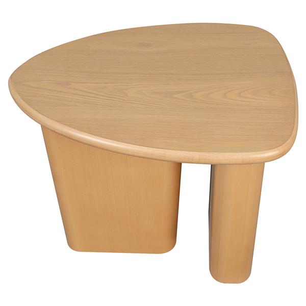 Tapered Tabletop Side Table(NATURAL WOOD)