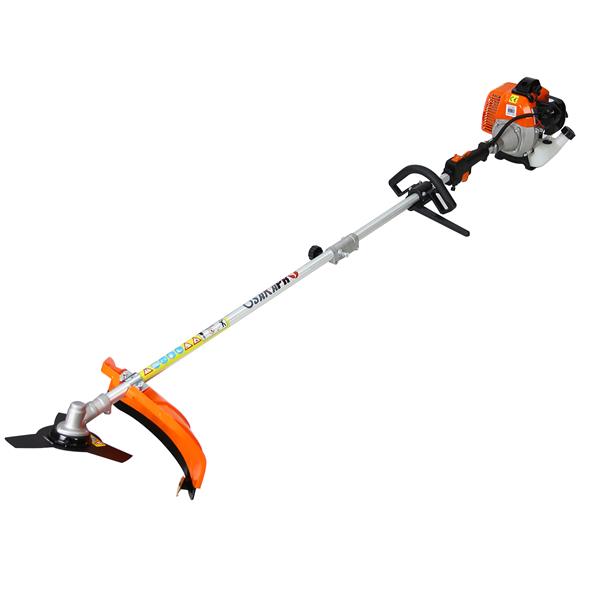 5 in 1 Multi-Functional Trimming Tool, 56CC 2-Cycle Garden Tool System with Gas Pole Saw, Hedge Trimmer, Grass Trimmer, and Brush Cutter EPA Compliant