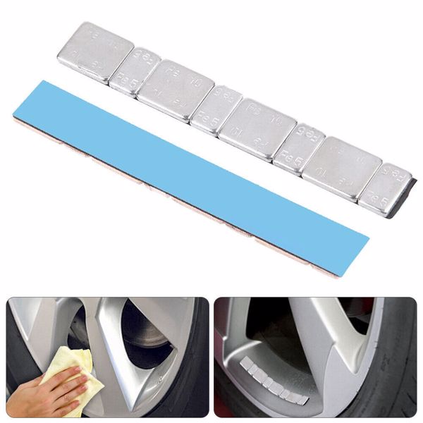 100 Adhesive Lead Free 60G Strips Stick On Wheel Balance Weights Cars Motorbike