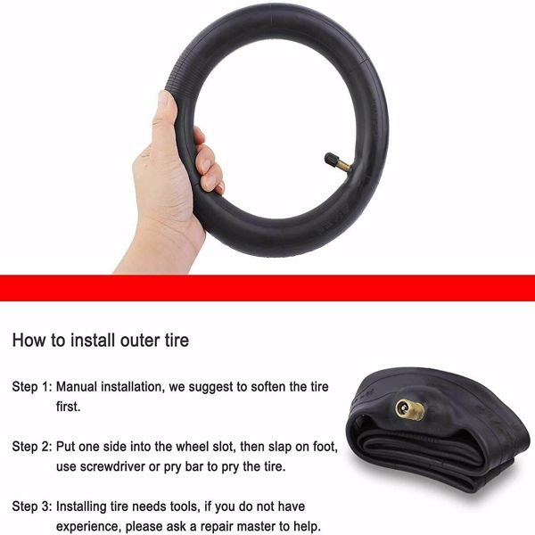 2PCS Rubber Inner Tube 8 1/2 x2 for XiaoMi Mijia M365 Electric Scooter Tire Tyre