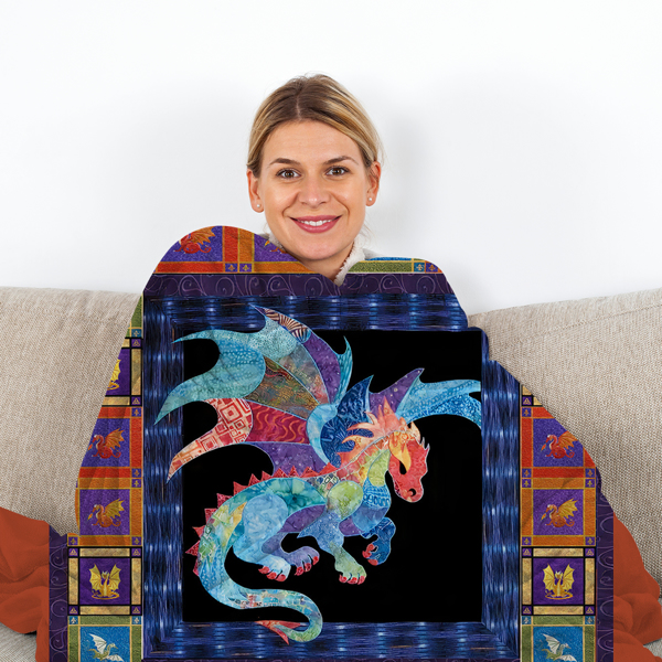 3D Dragons Soft Printed Flannel Throw Blanket Lightweight Flannel Fleece Blanket for Couch Bed Sofa Travelling Camping for Adults 130X150cm