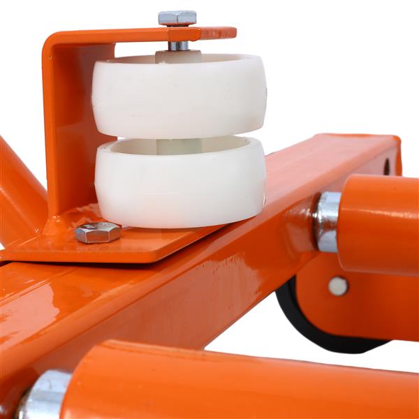 Heavy-Duty Adjustable Tire Wheel Dolly for Workshop, Garage, Orange