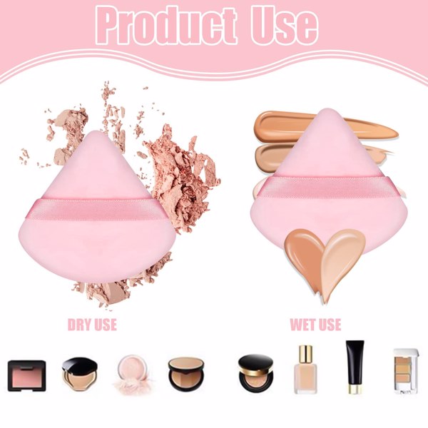 5 Color Triangle Powder Puff Makeup Sponge Cosmetic Foundation Sponge Beauty Makeup Tool