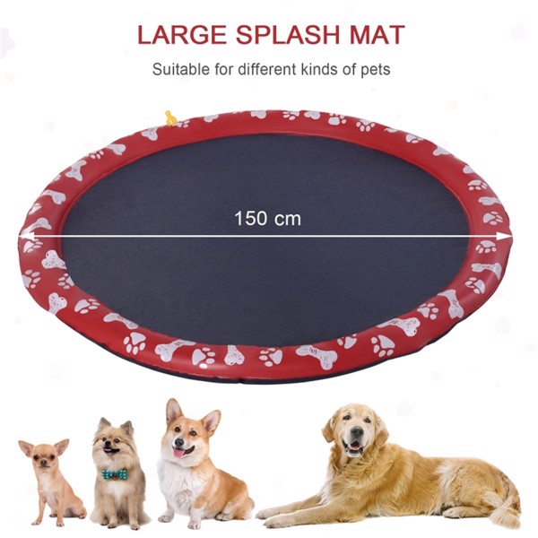 Pet splash sprinkler pad