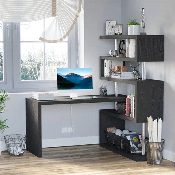 Office desk  with display stand  Black