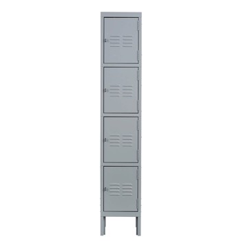 4 Door 66\\"H Metal Lockers With Lock for Employees,Storage Locker Cabinet for Home Gym Office School Garage,Gray