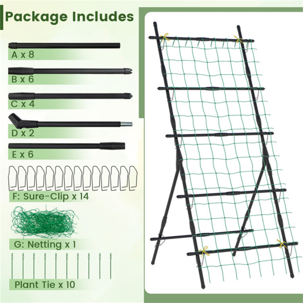 74 inch plant rack cucumber mesh rack