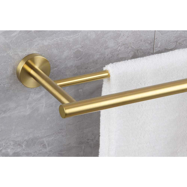 23.6 Inch Double Towel Bar, Bathroom Towel Bar Wall Mount, 304 Stainless Steel Bathroom Towel Racks Towel Rods