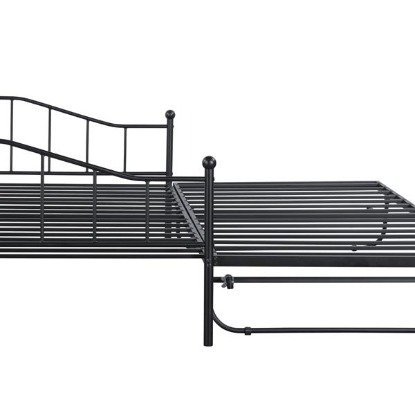 Metal Daybed with Pop-up Trundle