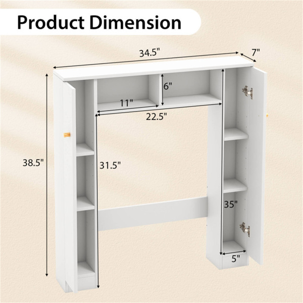 Independent toilet bathroom cabinet