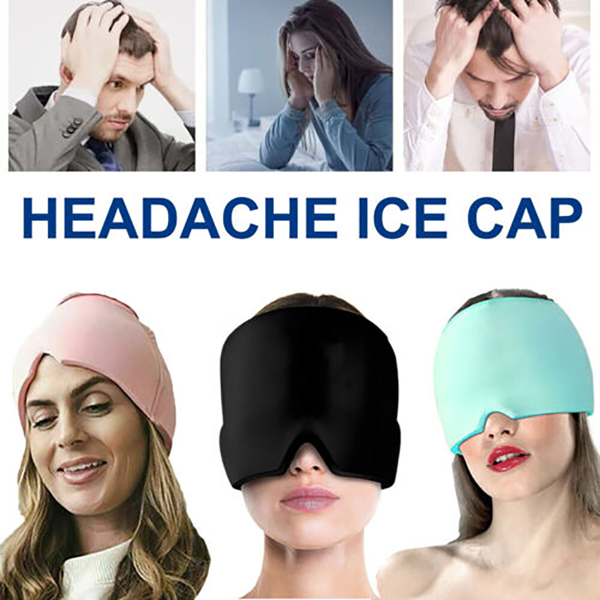 Tension Headache Migraine Relief Cap Ice Hat Headache Heat Cold Therapy UK