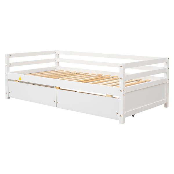 Daybed with two Storage Drawers ,White