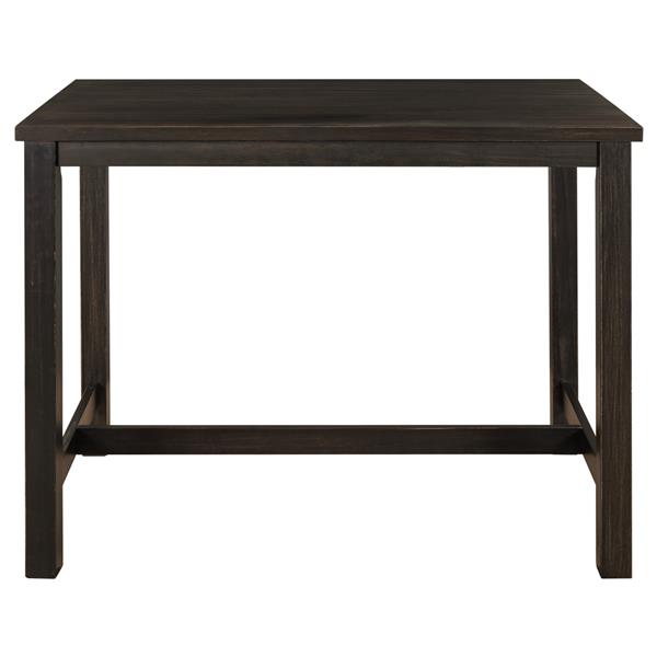 Rustic Wooden Counter Height Dining Table for Small Places, Espresso