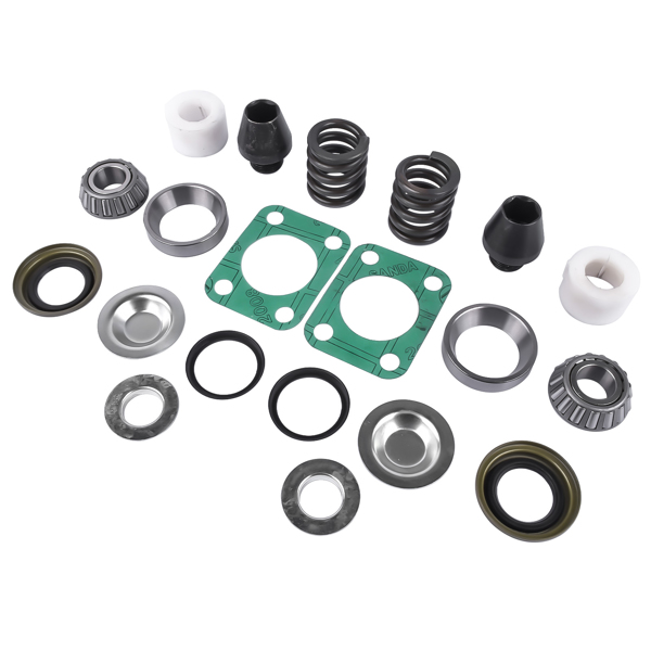 Front Axle King Pin Rebuild Kit for Chevy GMC K3500 Bearing Bushing Spring Seal