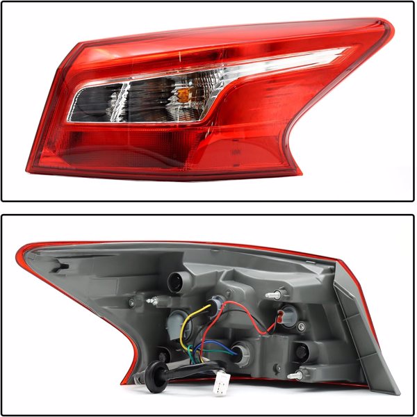 Tail Light Assembly Fit for Nissan Sentra 2016 2017 2018 LED Tail Light Brake Lamp Assembly Outer Right Passenger Side 265503YU0A NI2805108