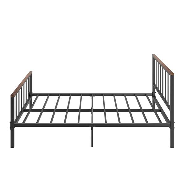 Metal Platform Bed frame with Headboard and Footboard,Sturdy Metal Frame, No Box Spring Needed(Full)