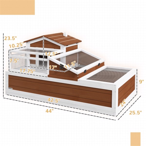 Wooden Rabbit Cage ( Amazon Shipping)（Prohibited by WalMart）