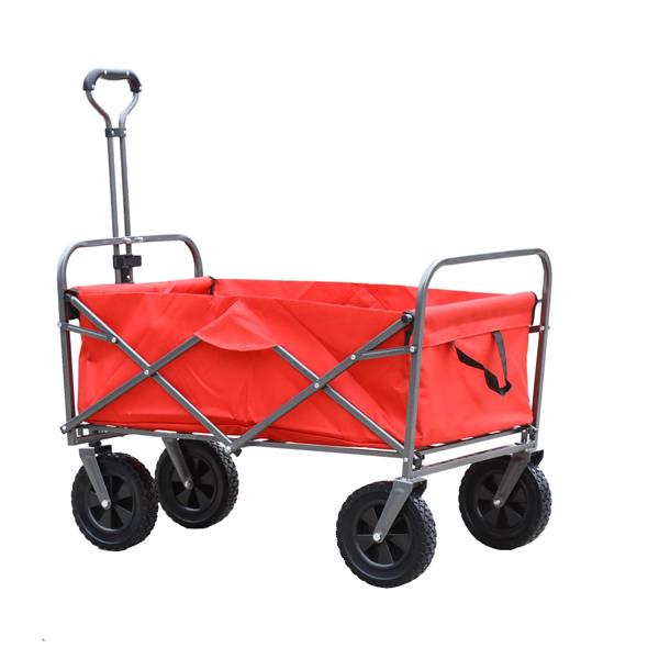 Outdoor Garden Multipurpose Micro Collapsible Beach Trolley Cart Camping Folding Wagon