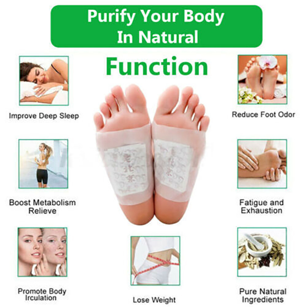 20pcsDetox Foot Patches Pads Body Toxins Feet Slimming Deep Cleansing Herbal