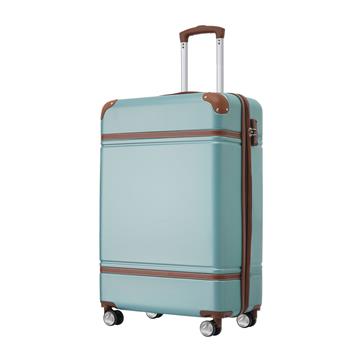 20 IN Luggage 1 Piece with TSA lock , Lightweight Suitcase Spinner Wheels,Carry on Vintage Luggage,Blue Green