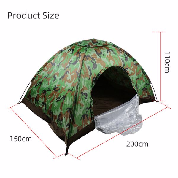 Pop Up Hiking Tent 1-2 Man Person Family Camping Outdoor Festival Shelter