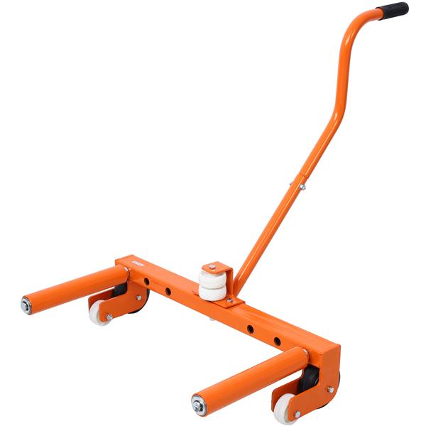 Heavy-Duty Adjustable Tire Wheel Dolly for Workshop, Garage, Orange