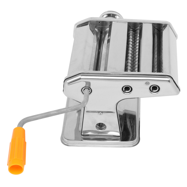 Dual-blade Multifunctional Manual Hand-cranking Operation Stainless Steel Noodle Making Machine Silv