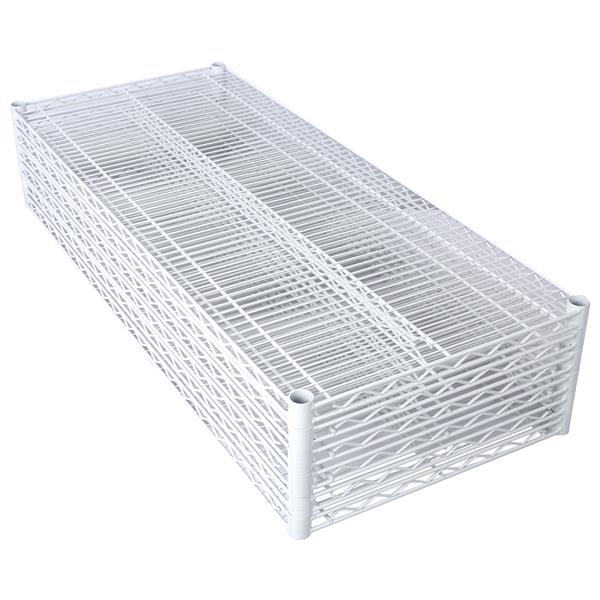 6 Tier 6000lbs Capacity NSF Metal Shelf Wire Shelving Unit, Heavy Duty Adjustable Storage Rack with Wheels & Shelf Liners for Commercial Grade Utility Steel Storage Rack, White- 82"H x 48"L x 18"D