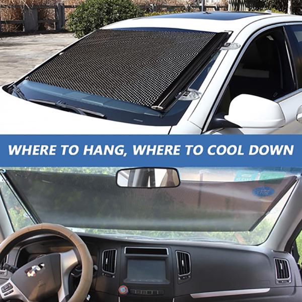 Universal Roller Blinds Suction Cup Sunshade Blackout Curtain Car Window Curtain