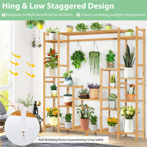 Bamboo Plant Stand 