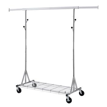 Clothes Rack Heavy Duty Clothing Rack 600LBS Rolling Clothes Racks for Hanging Clothes,  Commercial Garment Rack Heavy Duty Clothes Rack Collapsible ＆ Portable Clothing Rack with Wheels