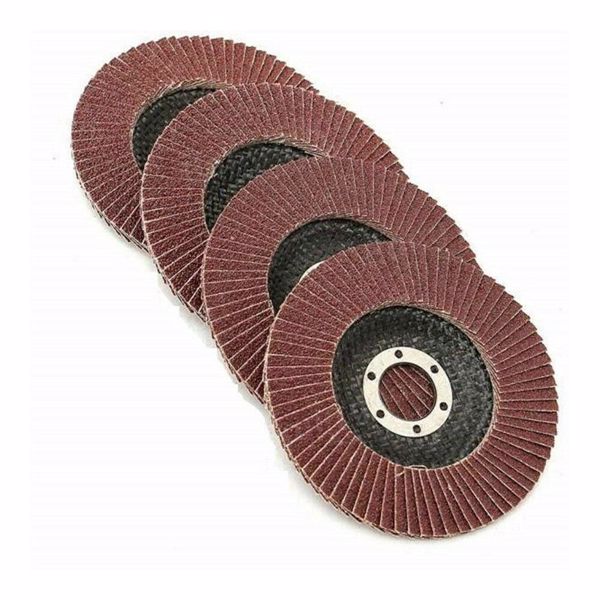 50x FLAP GRINDING SANDING DISCS 115mm 4.5" 40 60 80 120 GRIT ANGLE WHEEL