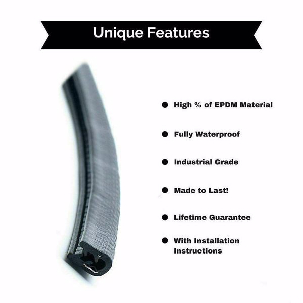 12M Car Door Boot Edge Protector Strip Trim U Shape Guard Seal Rubber Black UK