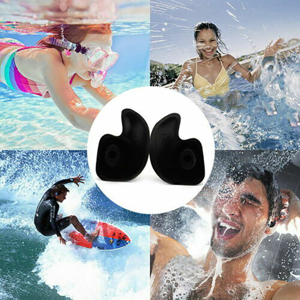 5 Pairs Soft Silicone Ear Plugs for Swimming Sleeping Anti Snore with Case UK