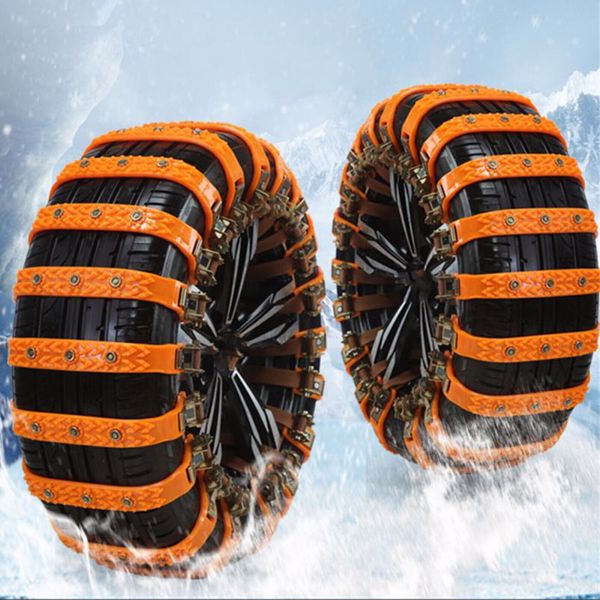 8X Snow Tire Chain for Car Truck SUV Anti-Skid Winter Emergency Muddy Driving