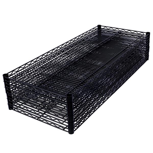 6 Tier 6000lbs Capacity NSF Metal Shelf Wire Shelving Unit, Heavy Duty Adjustable Storage Rack with Wheels & Shelf Liners for Commercial Grade Utility Steel Storage Rack, Black - 82"H x 48"L x 18"D