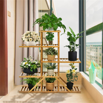 Bamboo Plant Stand 