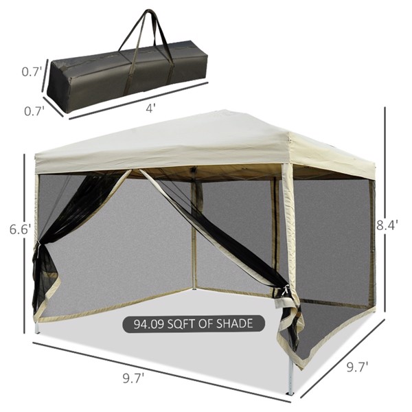 3X3M Pop Up Canopy Party Tent -AS ( Amazon Shipping)（Prohibited by WalMart）