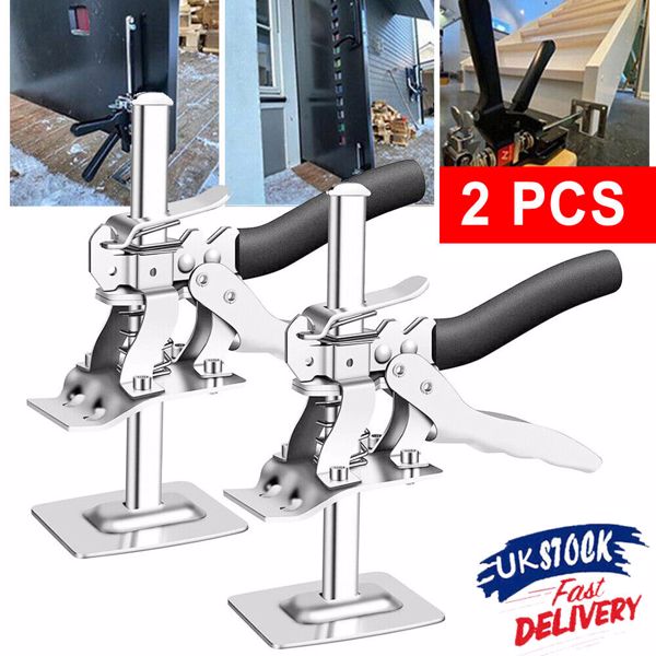 2X Labor Saving Arm Brick Lifter Hand Lifting Home Tool Door Cabinet Jack Clamp