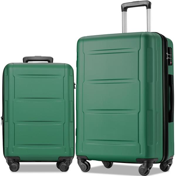 Expanable Spinner Wheel 2 Piece Luggage Set ABS Lightweight Suitcase with TSA Lock 20inch+28inch