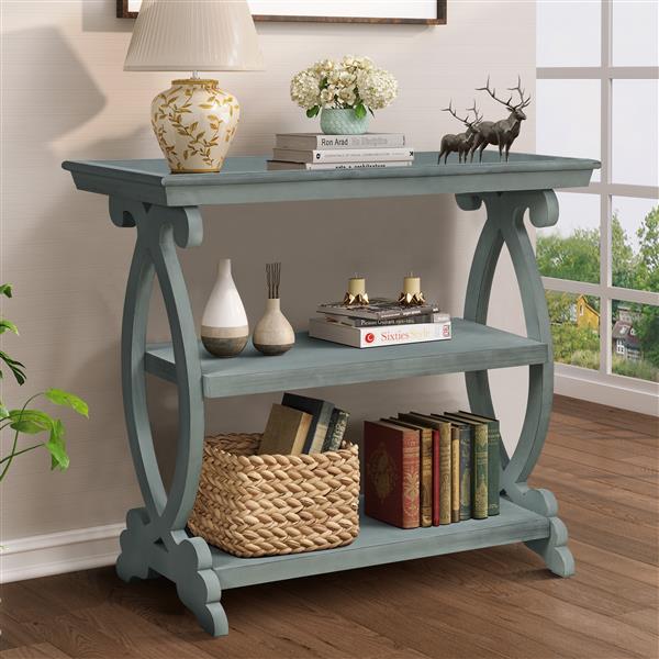 Newport Console Table For Living Room,Kitchen,Entyway(Antique Light Green)