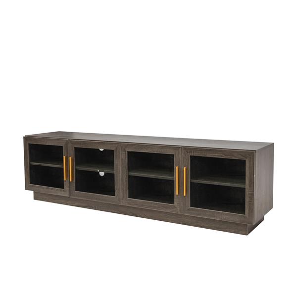 70.87" TV Stand , Modern TV Cabinet & Entertainment Center with Shelves, Wood Storage Cabinet for Living Room or Bedroom